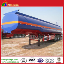 3 Achsen-flüssiger chemischer Tanker-Anhänger 50cbm mit PVC- / Gummizwischenlagen